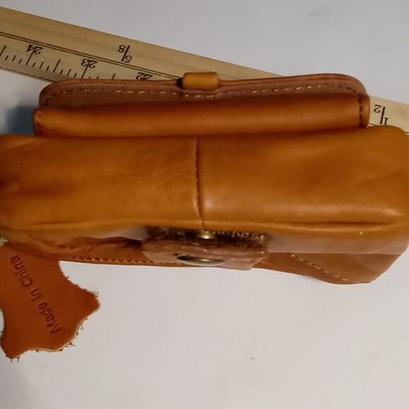 Cowhide Leather Wallet Clutch Accessory Slow Fashion Classic Quiet Luxury Boho - Picture 8 of 11